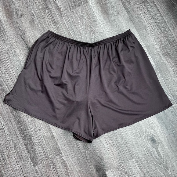 GABAR Swimwear Chlorine Resistant Brown Swim Shorts with Pockets Plus Size 22W - Picture 11 of 16